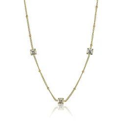 Collier femme Emily Westwood EWN23083G - Acier Doré et Blanc