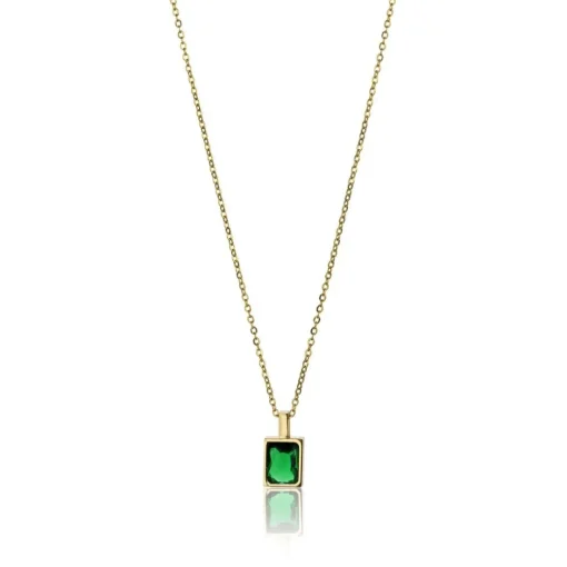 Collier femme Emily Westwood EWN23082G - Acier Doré et Vert