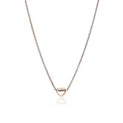 Collier Femme Emily Westwood WN1003R - Acier Doré rose
