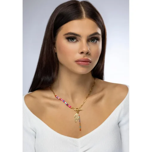 Collier femme Emily Westwood EWN23076G - Acier Doré