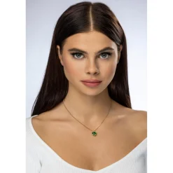 Collier femme Emily Westwood EWN23072G - Acier Doré et Vert