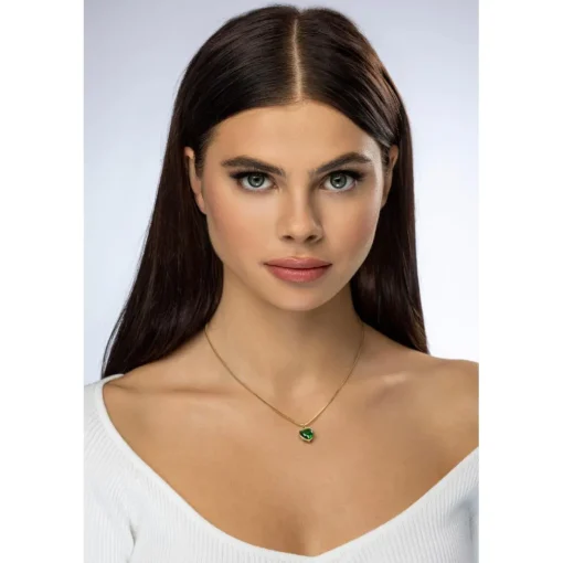 Collier femme Emily Westwood EWN23072G - Acier Doré et Vert