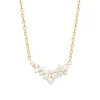 Collier femme fantaisie oxyde de zirconium plaqué or Maison de la Bijouterie UW3U3345