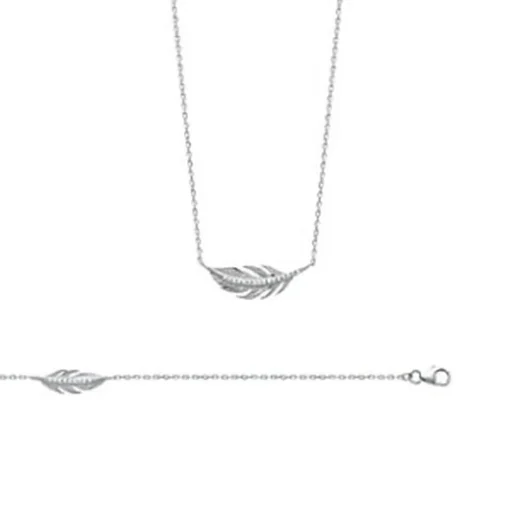 Collier Femme fantaisie oxyde zirconium Argent Maison de la Bijouterie VWZW3445