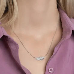 Collier Femme fantaisie oxyde zirconium Argent Maison de la Bijouterie VWZW3445