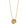 Collier femme fantaisie pendentif fleur plaqué or Maison de la Bijouterie UYY0W045