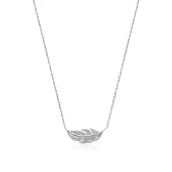 Collier Femme fantaisie plume Argent Maison de la Bijouterie WYZ35345