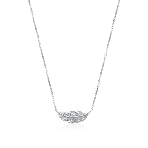 Collier Femme fantaisie plume Argent Maison de la Bijouterie WYZ35345