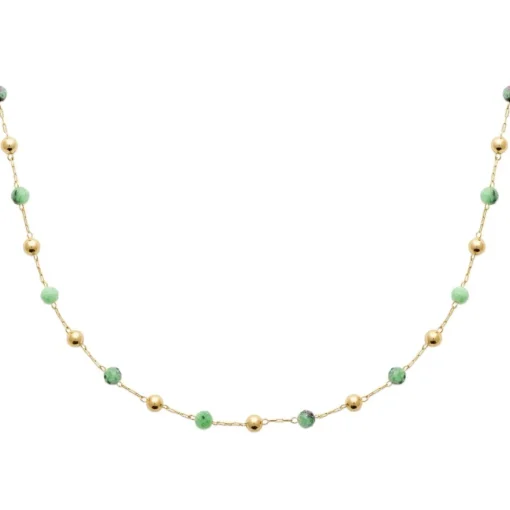 Collier femme fantaisie rubis zoisite plaqué or Maison de la Bijouterie UW3V3W50