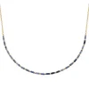Collier femme fantaisie sodalites bleues plaqué or Maison de la Bijouterie UW3VW645