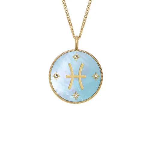 Collier Femme Fossil Bijoux Signes du Zodiaque Poissons - JF04848710 Acier inoxydable