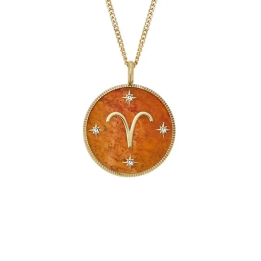 Collier Femme Fossil Bijoux Signes du Zodiaque Bélier - JF04838710 Acier inoxydable