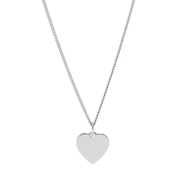 Collier Femme Fossil Bijoux Engravable - JF03330040 Acier Argent