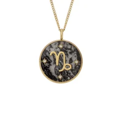 Collier Femme Fossil Bijoux Signes du Zodiaque Capricorne - JF04847710 Acier inoxydable