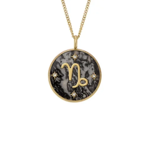 Collier Femme Fossil Bijoux Signes du Zodiaque Capricorne - JF04847710 Acier inoxydable