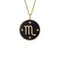 Collier Femme Fossil Bijoux Signes du Zodiaque Scorpion - JF04845710 Acier inoxydable