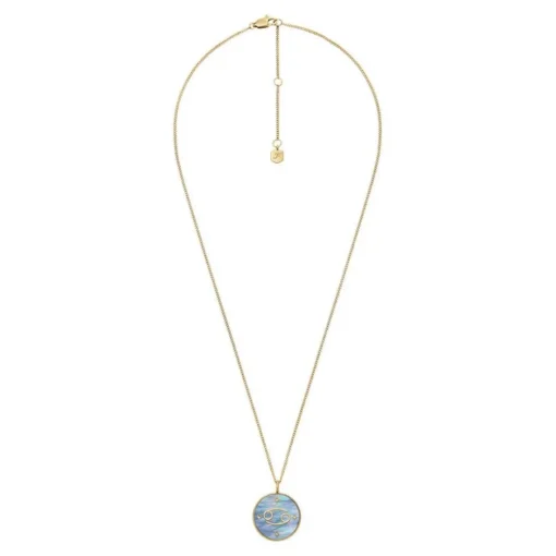 Collier Femme Fossil Bijoux Signes du Zodiaque Cancer - JF04841710 Acier inoxydable