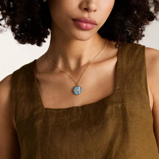 Collier Femme Fossil Bijoux Signes du Zodiaque Cancer - JF04841710 Acier inoxydable