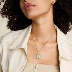 Collier Femme Fossil Bijoux Signes du Zodiaque Poissons - JF04848710 Acier inoxydable