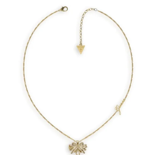 Collier Femme Guess Bijoux - A-BOW YOU JUBN01501JWYG Acier Doré