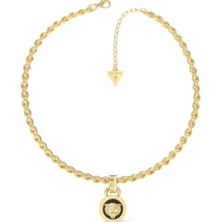 Collier Femme Guess Bijoux - DAKTARI JUBN01354JWYGBK Acier Doré