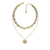 Collier Femme Guess Bijoux - JUBN02227JWYG FALLING IN LOVE Acier Doré