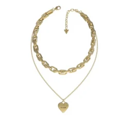 Collier Femme Guess Bijoux - JUBN02227JWYG FALLING IN LOVE Acier Doré