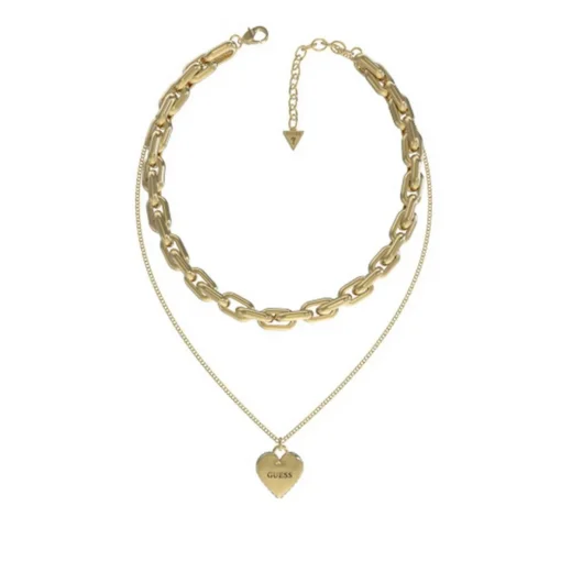 Collier Femme Guess Bijoux - JUBN02227JWYG FALLING IN LOVE Acier Doré