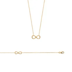 Collier Femme infinity plaqué or Maison de la Bijouterie UYZYU345