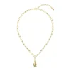 Collier Femme Lacoste Crocodile - 2040362 Acier Doré Ajustable Circonference Interieure 457 Mm