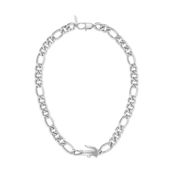 Collier Femme Lacoste Crocodile - 2040371 Acier Argent