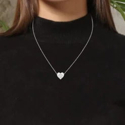 Collier Femme Lacoste Love My Croc - 2040394 Acier Argent