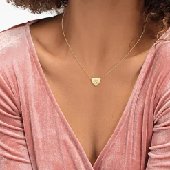 Collier Femme Lacoste Love My Croc - 2040399 Acier Doré