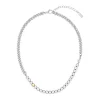 Collier Femme Lacoste Orbe - 2040335 Acier Argent Ajustable Circonference Interieure 406 Mm