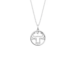 Collier Femme Les Georgettes 704413916J4050 Argent Agate P-Zodiaque