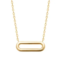 Collier femme maillon ovale plaqué or Maison de la Bijouterie UYZWUV45