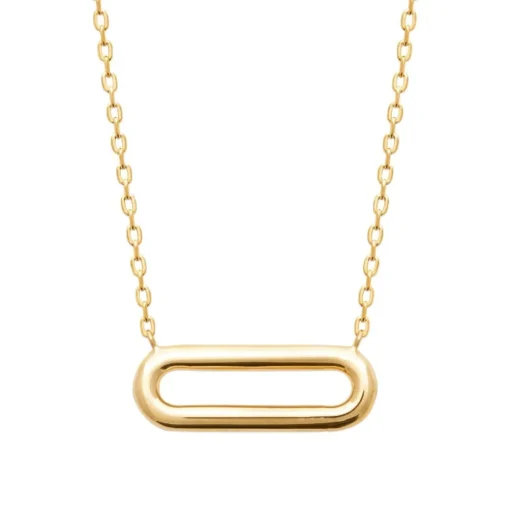 Collier femme maillon ovale plaqué or Maison de la Bijouterie UYZWUV45