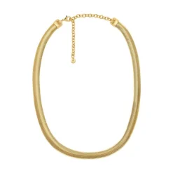 Collier Femme Michael Kors Bijoux Acier Classique Metallic Muse - MKJ8486710 Laiton