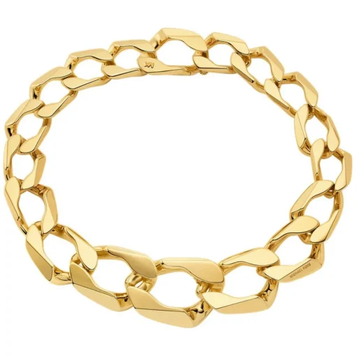 Collier Femme Michael Kors Bijoux Acier Classique MK Statement Link - MKJ8456710 Laiton
