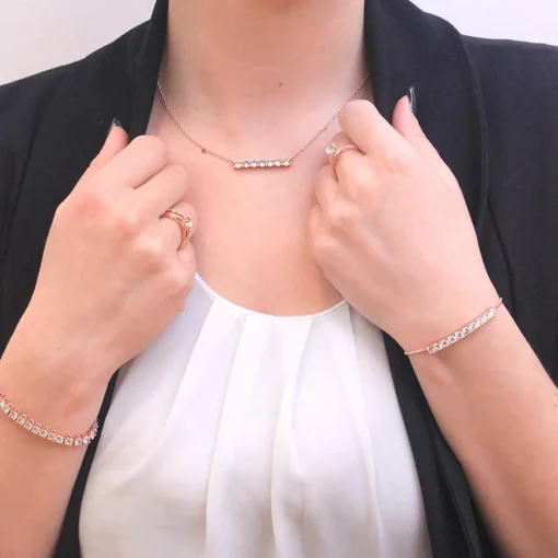 Collier Femme MYC-Paris Solitaire - DP0222-RG Laiton Doré rose