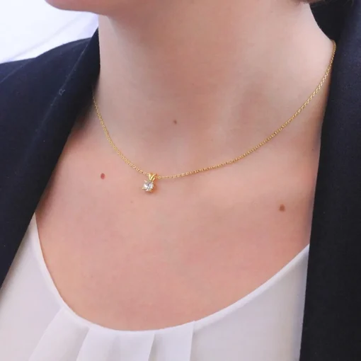 Collier Femme MYC-Paris Solitaire - DP0079-G Laiton Doré