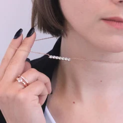 Collier Femme MYC-Paris Solitaire - DP0222-RG Laiton Doré rose