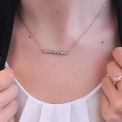 Collier Femme MYC-Paris Solitaire - DP0222-RG Laiton Doré rose