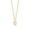 Collier femme oxyde de zirconium plaqué or Maison de la Bijouterie UW3UZ345
