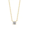 Collier femme oxyde de zirconium plaqué or Maison de la Bijouterie UW300545