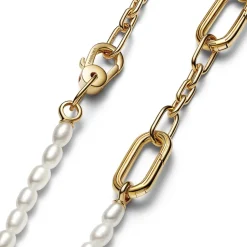 Collier Femme Pandora ME - 362302C01-45 Blanc Doré