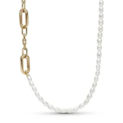 Collier Femme Pandora ME - 362302C01-45 Blanc Doré
