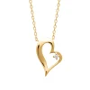 Collier femme pendentif cœur plaqué or Maison de la Bijouterie UWZZ6W45