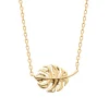 Collier femme pendentif feuille plaqué or Maison de la Bijouterie UYY0ZV45