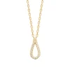 Collier femme pendentif goutte oxyde plaqué or Maison de la Bijouterie UW3V6Y45